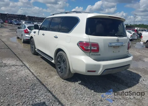 2019 Nissan Armada Platinum z USA, uszkodzony, nr VIN JN8AY2NEXK9759853
